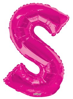 34" Pink Letter S Balloon