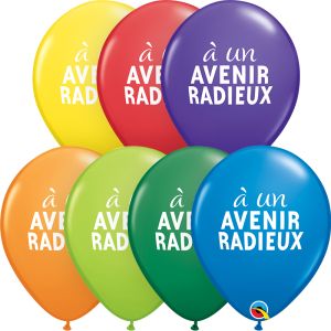 11" Simplement aun avenir radieux Carnival Assortment (50pcs) Balloons