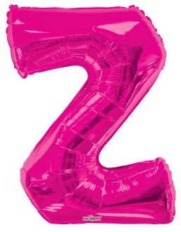 34" Pink Letter Z Balloon
