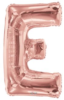 34" Rose Gold Letter E Balloon