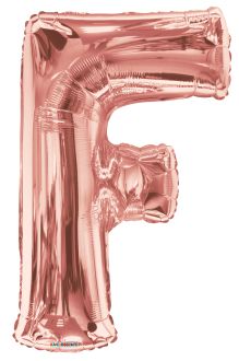 34" Rose Gold Letter F Balloon