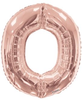 34" Rose Gold Letter O Balloon