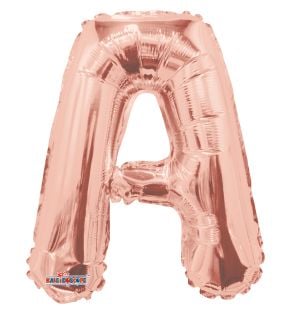 14" Rose Gold Letter A Balloon