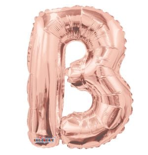 14" Rose Gold Letter B Balloon
