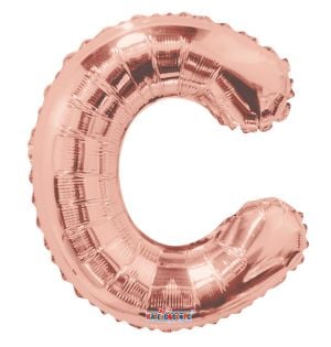 14" Rose Gold Letter C Balloon