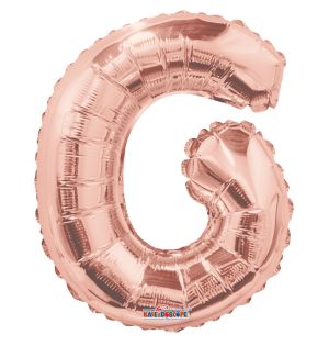 14" Rose Gold Letter G Balloon