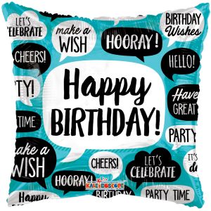 18" Birthday Bubbles Balloon