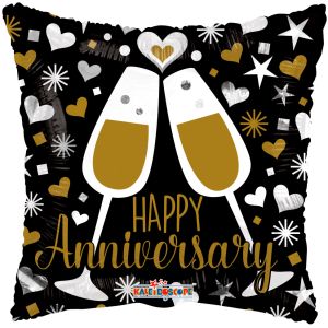 18" Anniversary Glasses Balloon