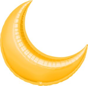 Crescent 35" Gold Balloon