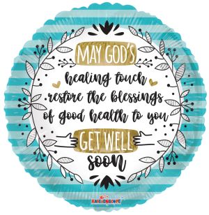 18" Get Well Pray Balloon