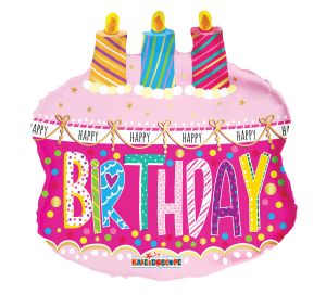 20" Cake With Candles Balloon