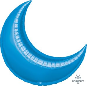 Crescent 35" Blue Balloon