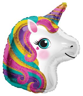 18" Colorful Unicorn Balloon