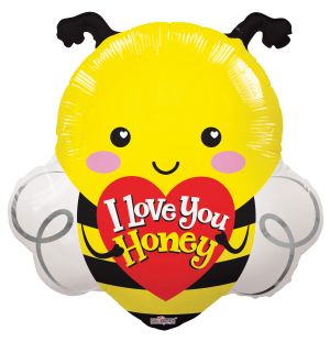 20" I Love You Honey Bee Balloon