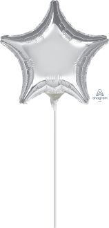 09" Silver Star Balloon