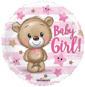 04" Baby Girl Bear Balloon
