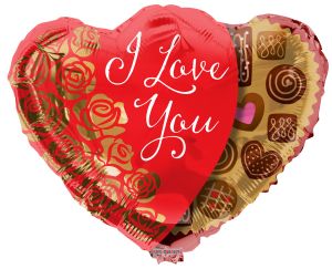 22" Heart Chocolate Box Shape Balloon