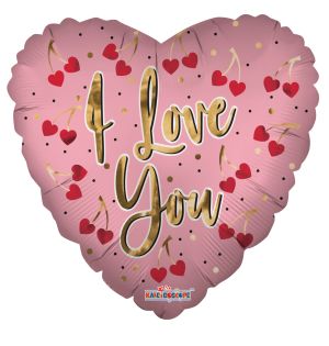 18" I Love You Cherries Balloon