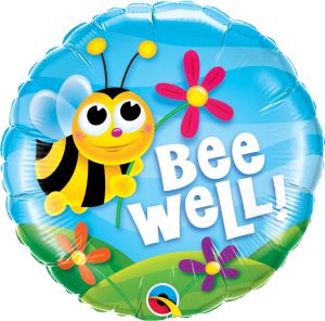 18" Bee Well Flowers (non-packaged) Balloon