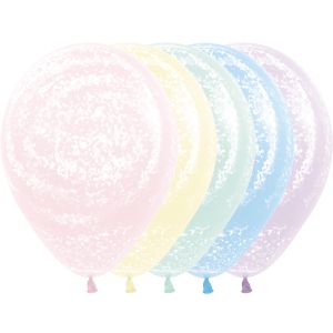 11" Graffiti Frosty Pastel Matte Assortment (50pcs) Balloons