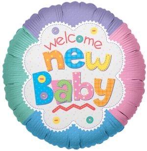 09" Welcome Baby Quilt Balloon