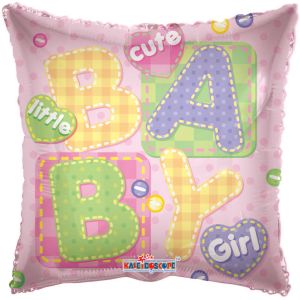 18" Baby Girl Big Letters Balloon