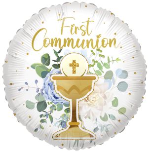 18" First Communion Cross Balloon