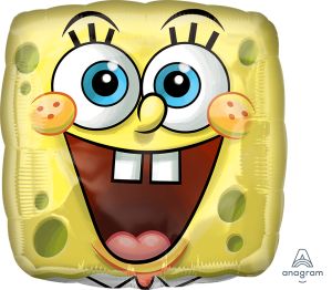 18" SpongeBob Square Face Balloon