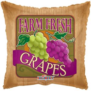18" Farm Fresh Fruit Grapes (non-packaged) Balloon