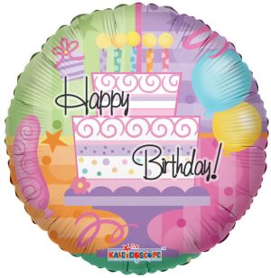 18" Happy Birthday Party Elements Balloon