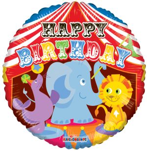 18" Birthday Circus Balloon