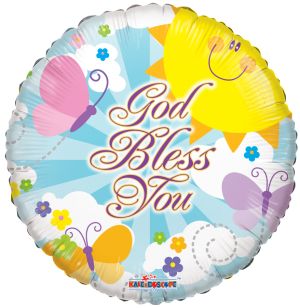18" God Bless You Balloon