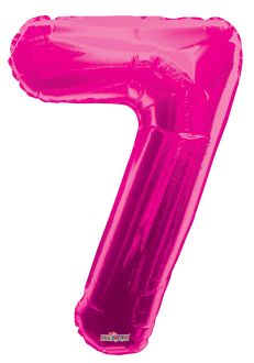 34" Pink Number 7 Balloon