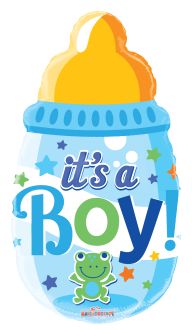 20" Shape Baby Bottle Boy Balloon