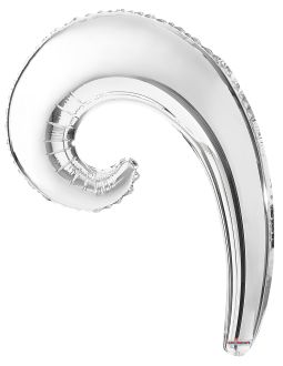 Kurly Wave Silver Balloon