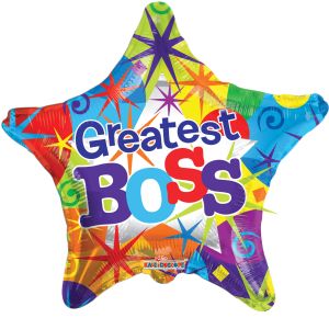 09" Greatest Boss Star Balloon