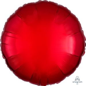 18" Metallic Red Circle Balloon