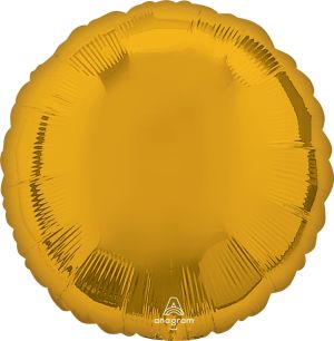 18" Metallic Gold Circle (non-packaged) Balloon