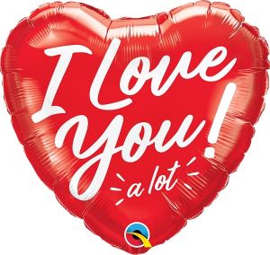 18" Heart I Love You a Lot Balloon