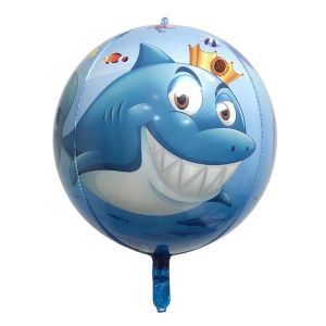 Orb 16" Shark and Dolphin Balloon