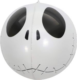 Orb 16" Skull White Balloon