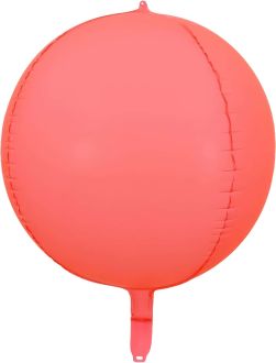 Orb 16" Neon Red Balloon