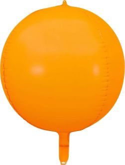 Orb 16" Neon Orange Balloon