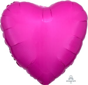 18" Bubble Gum Pink Heart Balloon