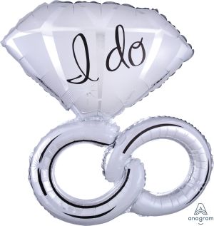 SuperShape Wedding Rings Balloon