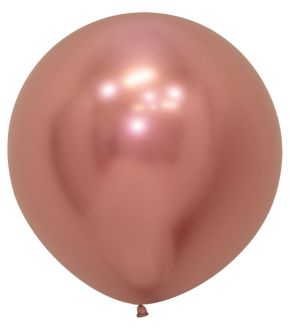 24" Reflex Rose Gold (10pcs) Sempertex Balloons