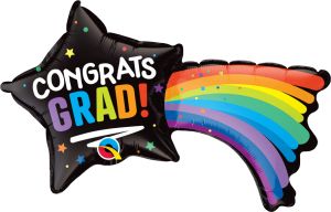 Mini Shape Congrats Grad Shooting Star Balloon