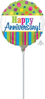 09" Bright Anniversary Balloon