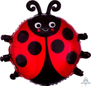 18" Shape Happy Lady Bug Balloon