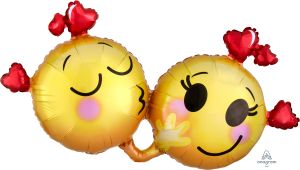 SuperShape Emoticons in Love Balloon